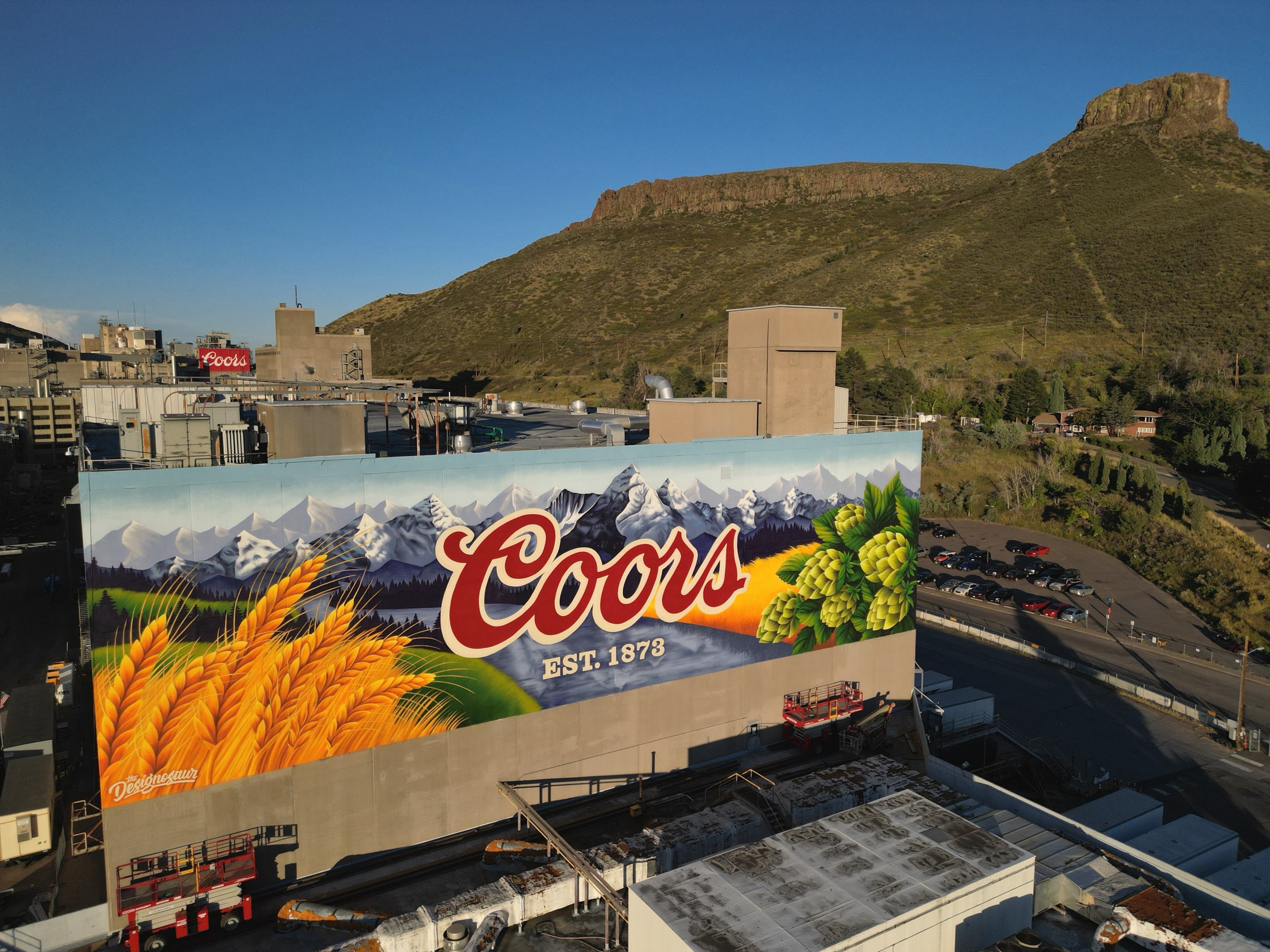 Coors brewery mural